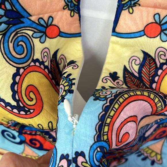 Comino Couture London Lemon Check Abstract Dress Size 8 - Picture 13 of 16